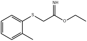 Ethanimidic acid, 2-[(2-methylphenyl)thio]-, ethyl ester (9CI) 结构式