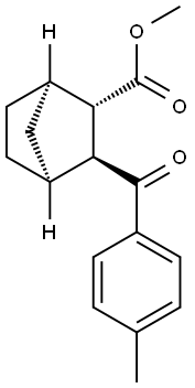 ENDO-3-(4-METHYLBENZOYL)BI-CYCLO[2.2.1]HEPTANE-EXO-2-CARBOXYLIC ACID, METHYL ESTER 结构式