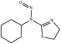 2-Thiazoline, 2-(cyclohexylnitrosamino)- 结构式