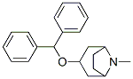 3-benzhydryloxy-8-methyl-8-azabicyclo[3.2.1]octane 结构式