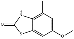 6-甲氧基-4-甲基-2(3H)-苯并噻唑酮 结构式