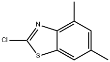2-氯-4,6-二甲基苯并噻唑 结构式