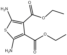 2,5-二氨基-3,4-噻吩二羧酸二乙酯 结构式