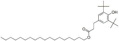 Stearyl beta-(3,5-di-tert-butyl-4-hydroxyphenyl)propionate 结构式