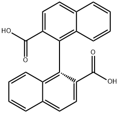 (R)-1,1'-联萘-2,2'-二甲酸 结构式