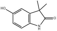 5-羟基-3,3-二甲基吲哚啉-2-酮 结构式