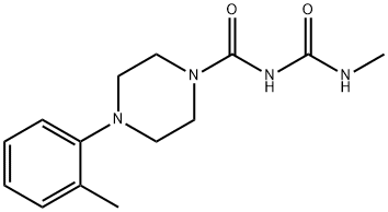 1-(4-Methylallophanoyl)-4-(o-tolyl)piperazine 结构式