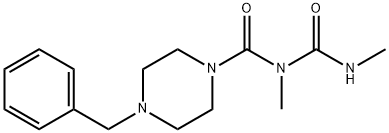 1-(2,4-Dimethylallophanoyl)-4-benzyl piperazine 结构式
