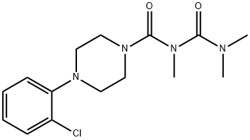 1-(2-Chlorophenyl)-4-(2,4,4-trimethylallophanoyl)piperazine 结构式