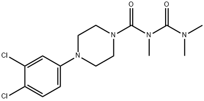 1-(3,4-Dichlorophenyl)-4-(2,4,4-trimethylallophanoyl)piperazine 结构式