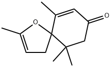 2,6,10,10-tetramethyl-1-oxaspiro[4.5]deca-2,6-dien-8-one 结构式