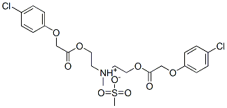 bis[2-[2-(p-chlorophenoxy)-1-oxoethoxy]ethyl]methylammonium methanesulphonate  结构式