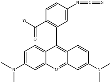 四甲基罗丹明-5(6)异硫氰酸酯 结构式