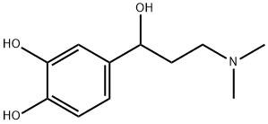 1,2-Benzenediol, 4-[3-(dimethylamino)-1-hydroxypropyl]- (9CI) 结构式