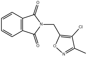 4-Chloro-3-methyl-5-(phthalimidomethyl)isoxazole 结构式