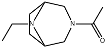 3,8-Diazabicyclo[3.2.1]octane,  3-acetyl-8-ethyl-  (9CI) 结构式