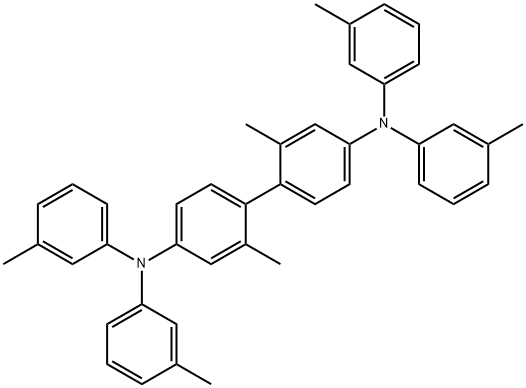 N、 N,N',N'-四-(3-甲基苯基)-2,2'-二甲基联苯胺 结构式