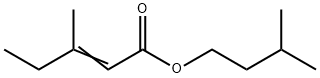 2-Pentenoic acid, 3-Methyl-, 3-Methylbutyl ester 结构式