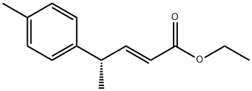 2-Pentenoicacid,4-(4-methylphenyl)-,ethylester,(2E,4S)-(9CI) 结构式