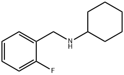 N-(2-氟苄基)环己基胺 结构式