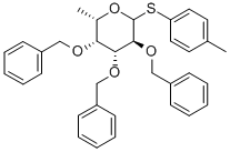 (2S,3S,4R,5S)-3,4,5-TRIS-BENZYLOXY-2-METHYL-6-P-TOLYLSULFANYL-TETRAHYDRO-PYRAN 结构式