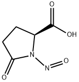 (S) -1-亚硝基-5-氧吡咯烷-2-羧酸 结构式