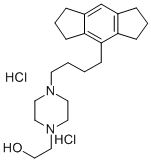 1-Piperazineethanol, 4-(4-(1,2,3,5,6,7-hexahydro-s-indacen-4-yl)butyl) -, dihydrochloride 结构式