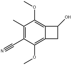 Bicyclo[4.2.0]octa-1,3,5-triene-3-carbonitrile, 7-hydroxy-2,5-dimethoxy-4-methyl- (9CI) 结构式