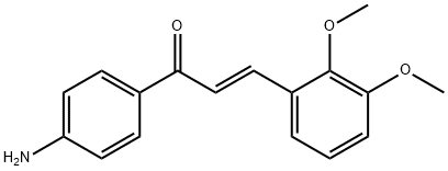 (E)-1-(4-氨基苯基)-3-(2,3-二甲氧苯基)丙-2-烯-1-酮 结构式
