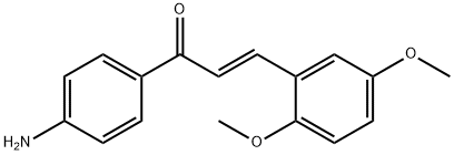 (E)-1-(4-氨基苯基)-3-(2,5-二甲氧苯基)丙-2-烯-1-酮 结构式