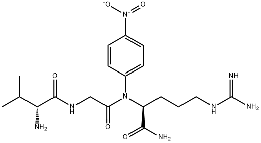 化合物 VALYL-GLYCYL-ARGININE-4-NITROANILIDE 结构式