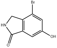 4-溴-6-羟基异吲哚啉-1-酮 结构式