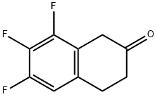 6,7,8-三氟-3,4-二氢-1H-2-萘酮 结构式
