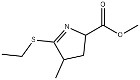 2H-Pyrrole-2-carboxylicacid,5-(ethylthio)-3,4-dihydro-4-methyl-,methylester(9CI) 结构式