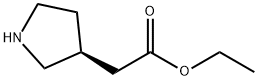 (S)-ethyl 2-(pyrrolidin-3-yl)acetate 结构式