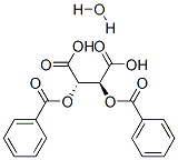 D-(+)-二苯甲酰酒石酸一水物 结构式