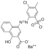 barium 4-[(5-chloro-4-methyl-2-sulphonatophenyl)azo]-1-hydroxy-2-naphthoate  结构式