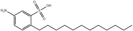 5-amino-2-dodecylbenzenesulphonic acid 结构式