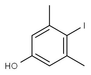 3,5-二甲基-4-碘苯酚 结构式