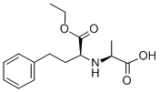 (AS)-A-[[(1S)-1-羧乙基]氨基]-苯丁酸1-乙酯盐酸盐 结构式