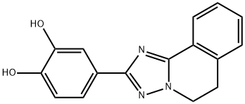 1,2-Benzenediol, 4-(5,6-dihydro(1,2,4)triazolo(5,1-a)isoquinolin-2-yl) - 结构式