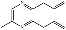 Pyrazine, 5-methyl-2,3-di-2-propenyl- (9CI) 结构式