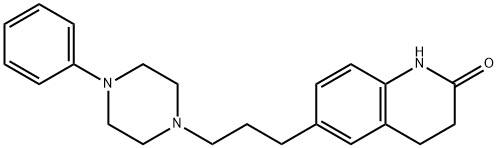 2(1H)-Quinolinone, 3,4-dihydro-6-(3-(4-phenyl-1-piperazinyl)propyl)- 结构式