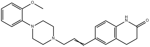 2(1H)-Quinolinone, 3,4-dihydro-6-(3-(4-(2-methoxyphenyl)-1-piperazinyl )-1-propenyl)- 结构式