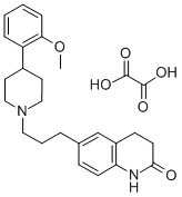 2(1H)-Quinolinone, 3,4-dihydro-6-(3-(4-(2-methoxyphenyl)-1-piperidinyl )propyl)-, ethanedioate(1:1) 结构式
