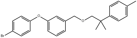 1-(4-Bromophenoxy)-3-((2-(4-methylphenyl)-2-methylpropoxy)methyl)benze ne 结构式