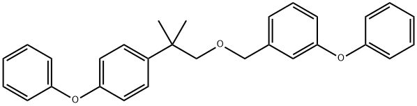 3-Phenoxybenzyl 2-(4-phenoxyphenyl)-2-methylpropyl ether 结构式