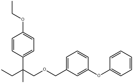 3-Phenoxybenzyl 2-(4-ethoxyphenyl)-2-ethylpropyl ether 结构式