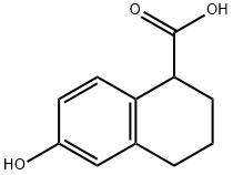 1-NAPHTHALENECARBOXYLIC ACID, 1,2,3,4-TETRAHYDRO-6-HYDROXY- 结构式