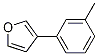 3-(3-Methylphenyl)furan 结构式